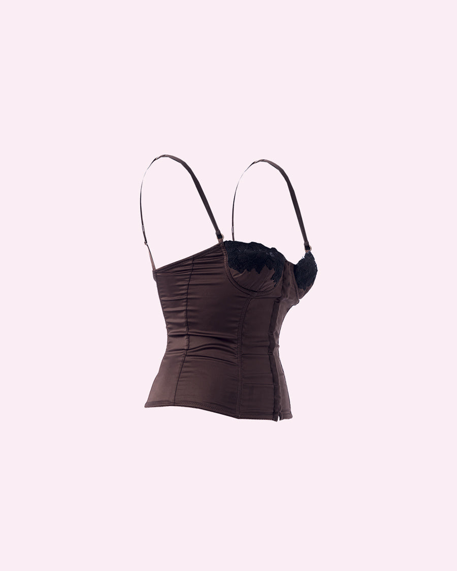 Bustier in Seta