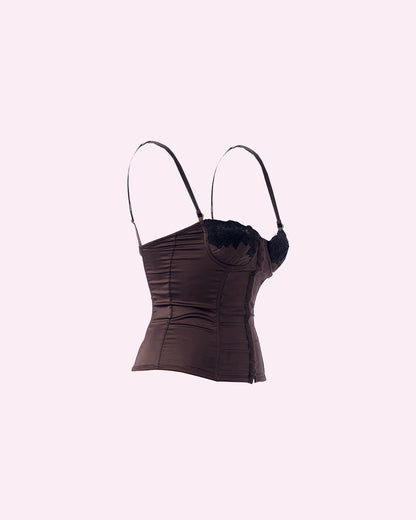 Bustier in Seta