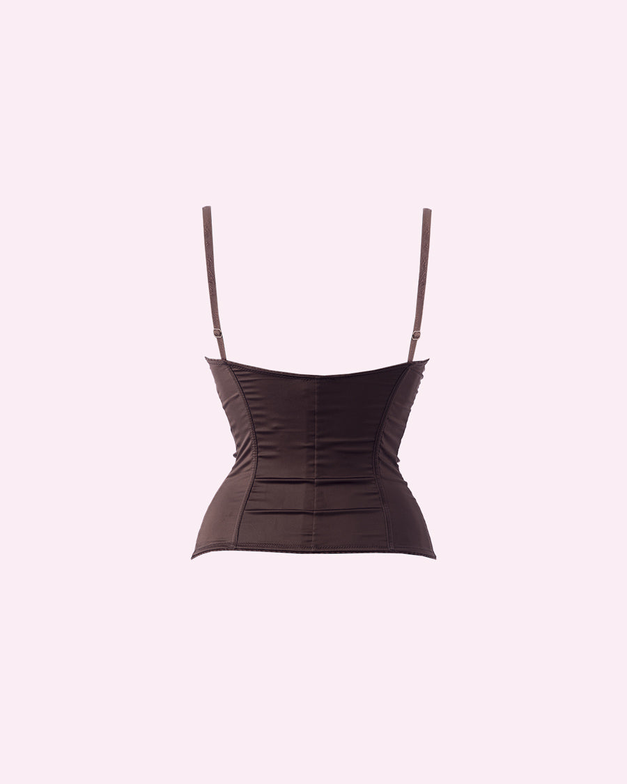 Bustier in Seta