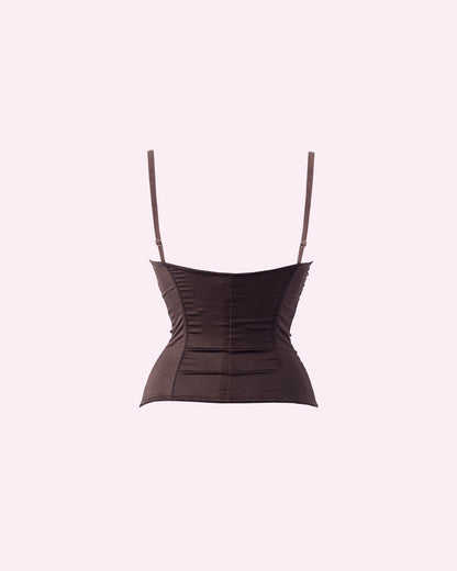 Bustier in Seta